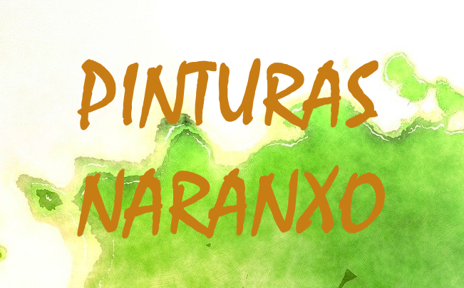Imagen de Portada muy colorida con el texto Pinturas Naranxo